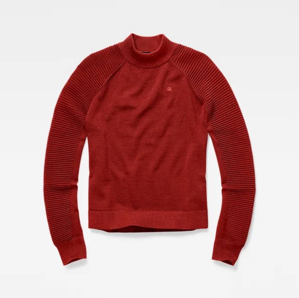 G Star Raw Suzaki Mock Turtle Knit Sweater